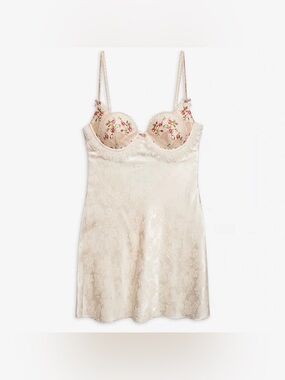 For Love And Lemons Floral Chemise Slip Dress